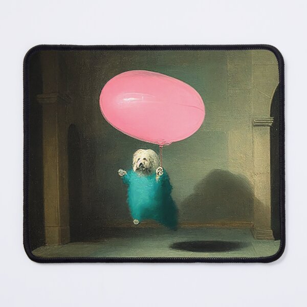 Item preview, Dog and pink balloon dog balloon pink designed and sold by BreimGothe.