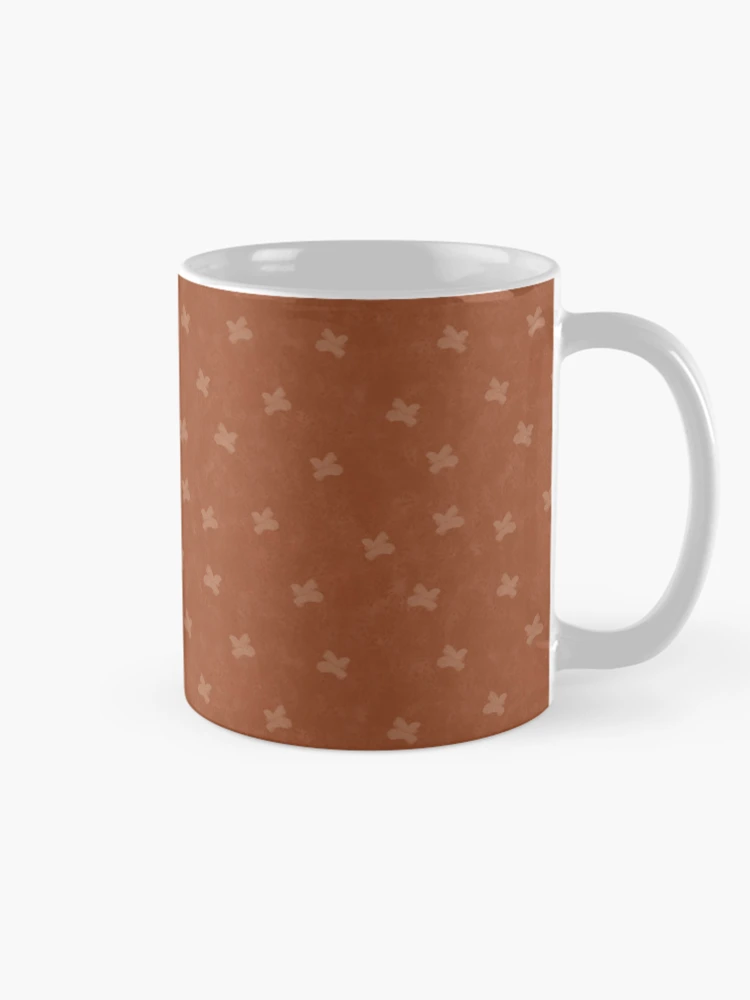 Thumbnail 3 of 6, Coffee Mug, Rust Xs Pattern designed and sold by hellcom.