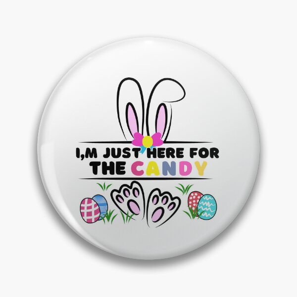 Artikelvorschau, Funny Easter Bunny I'm Just Here For Easter Candy Kids Girls entworfen und verkauft von Cheeeeky.