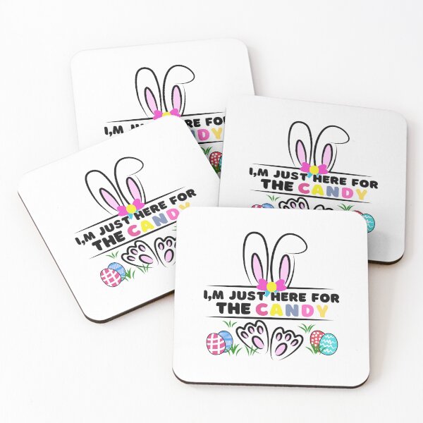 Artikelvorschau, Funny Easter Bunny I'm Just Here For Easter Candy Kids Girls entworfen und verkauft von Cheeeeky.