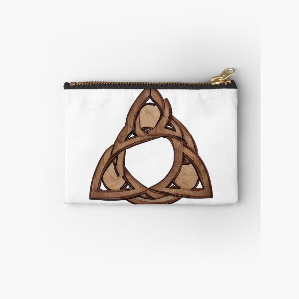 Item preview, "Complex Celtic Trinity Knot in Wooden Gothic Frame: A Design of Dark and Light" designed and sold by 9000MilesToHome.