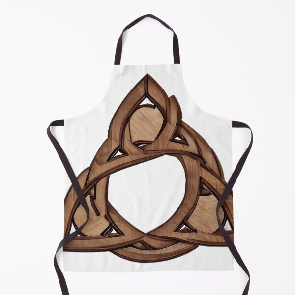 Item preview, "Complex Celtic Trinity Knot in Wooden Gothic Frame: A Design of Dark and Light" designed and sold by 9000MilesToHome.