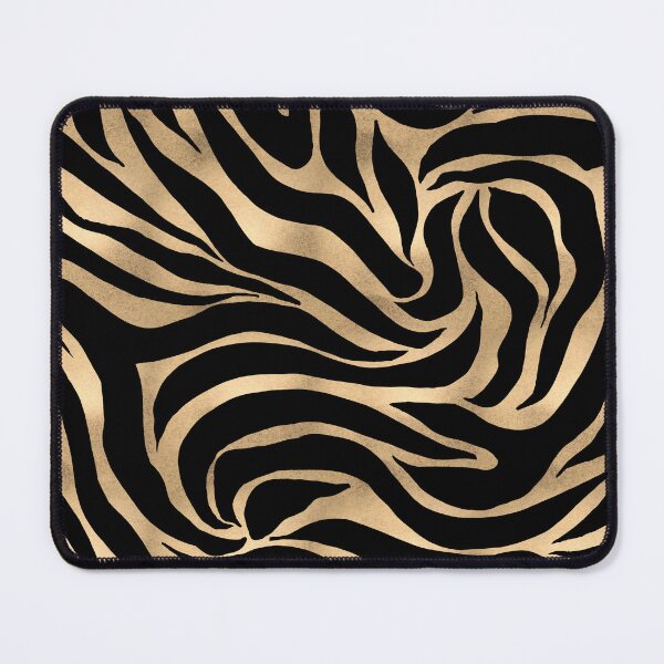Item preview, Elegant Metallic Gold Zebra Black Animal Print designed and sold by NdesignTrend.