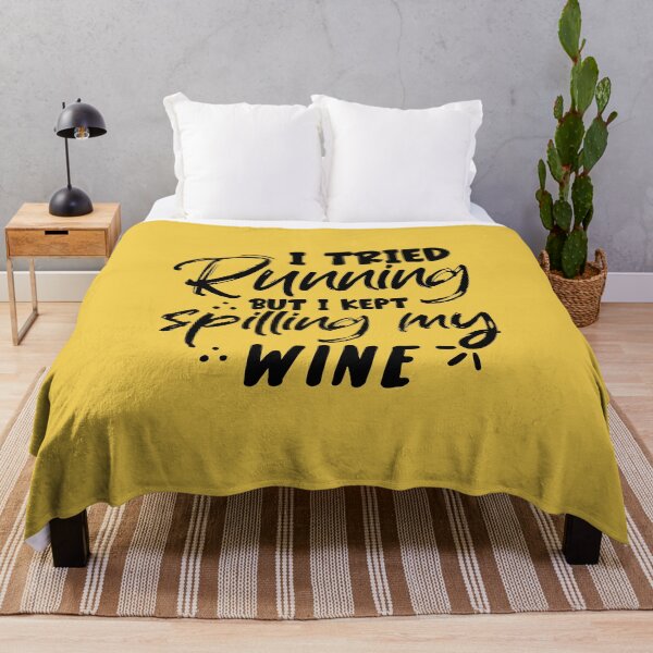 Item preview, I TRIED RUNNING BUT I KEPT SPILLING MY WINE designed and sold by angelescar.