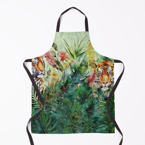 Item preview, Tigers Tropical Jungle Watercolor Art designed and sold by artsandsoul.