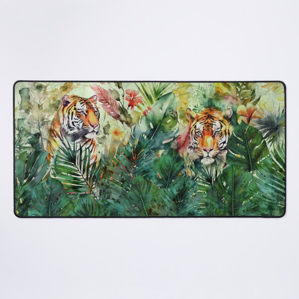 Item preview, Tigers Tropical Jungle Watercolor Art designed and sold by artsandsoul.