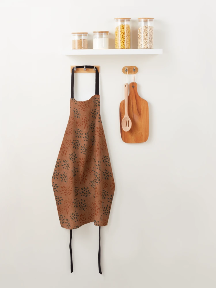 Thumbnail 4 of 6, Apron, Rust Bohemian Pattern designed and sold by hellcom.