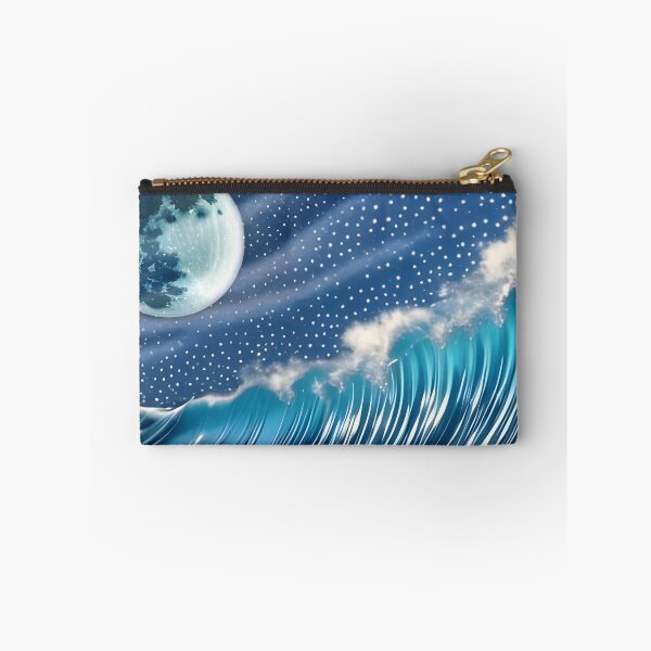 Item preview, Midnight Tidal wave, ink drawing, Ai Generated Art  designed and sold by ACC .