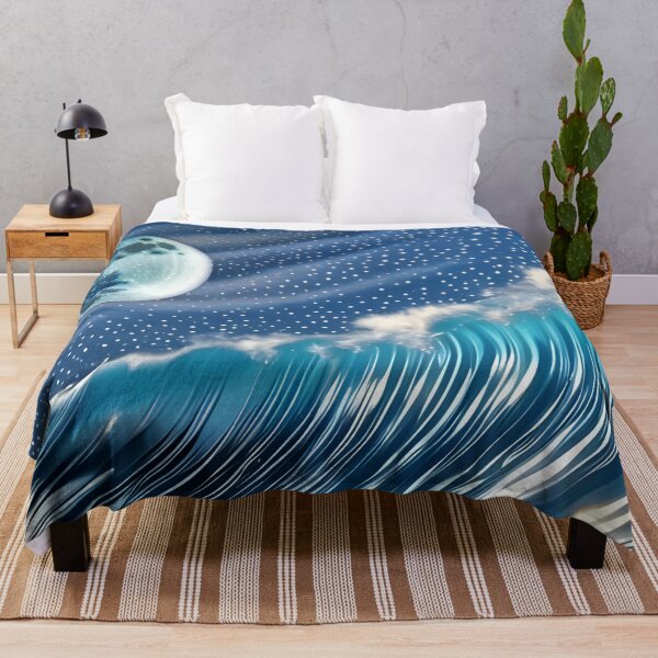 Item preview, Midnight Tidal wave, ink drawing, Ai Generated Art  designed and sold by ACC .