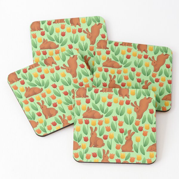 Item preview, Bunnies with Tulips designed and sold by Aru0L.