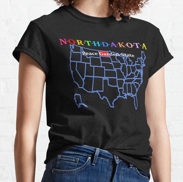 Item preview, North Dakota, USA. Peace Garden State. (With Map) designed and sold by Koolstudio.