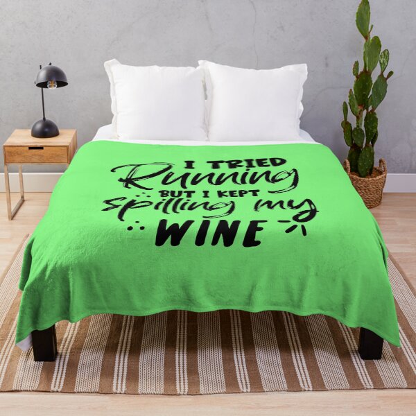 Item preview, I TRIED RUNNING BUT I KEPT SPILLING MY WINE designed and sold by angelescar.
