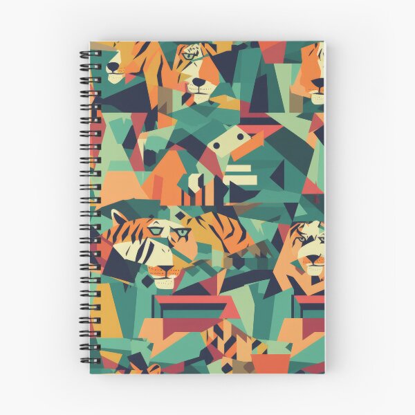Item preview, Camouflaged Tiger Geometric Pattern designed and sold by voidcrow.