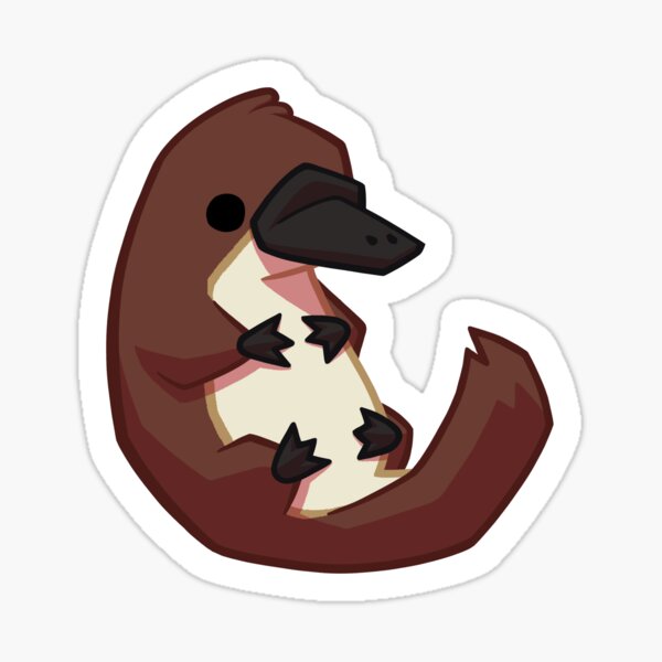 Item preview, Cute & Stylized Swirling Platypus designed and sold by PlainPlatypus.