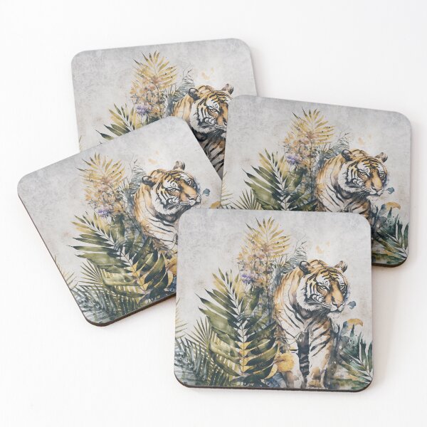 Item preview, Tiger Jungle Vibe Watercolor Art designed and sold by artsandsoul.