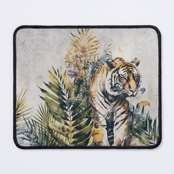 Item preview, Tiger Jungle Vibe Watercolor Art designed and sold by artsandsoul.