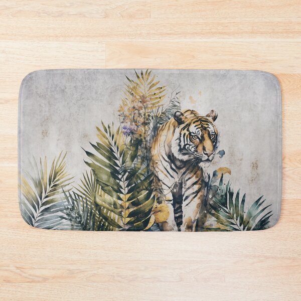 Item preview, Tiger Jungle Vibe Watercolor Art designed and sold by artsandsoul.