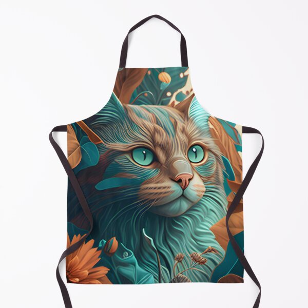 Item preview, Colorful Cute Cat and Flowers designed and sold by beluxe.
