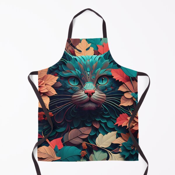 Item preview, Colorful Cute Cat and Flowers designed and sold by beluxe.