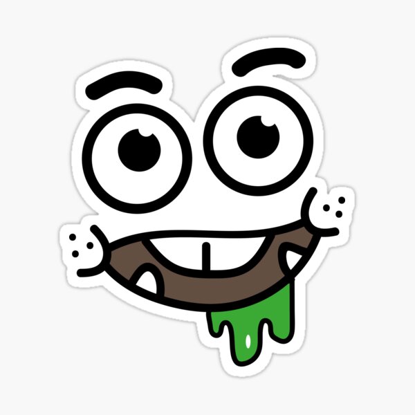 Creepy happy troll face Sticker for Sale by OHatef