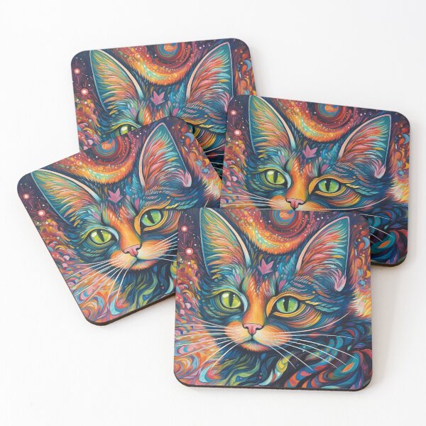 Item preview, Psychedelic Cosmic Cat designed and sold by Botchet.