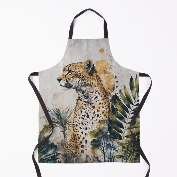 Item preview, Cheetah Jungle Wildlife Watercolor Art designed and sold by artsandsoul.