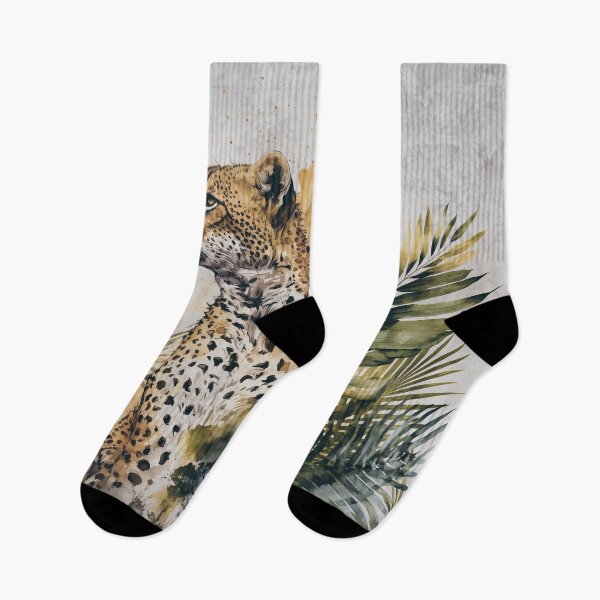 Item preview, Cheetah Jungle Wildlife Watercolor Art designed and sold by artsandsoul.
