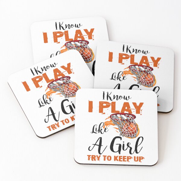 Item preview, I Play Basketball Like A Girl Try To Keep Up designed and sold by SunsetGloww.