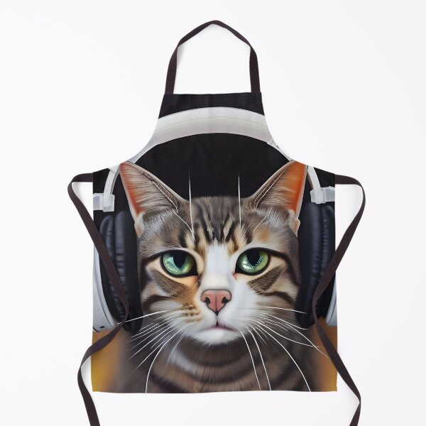 Item preview, Hip Headphone Cat designed and sold by Steeshirts.
