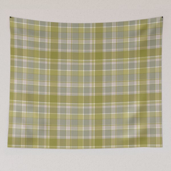 Item preview, Grey, olive tartan plaid. designed and sold by marinaklykva.