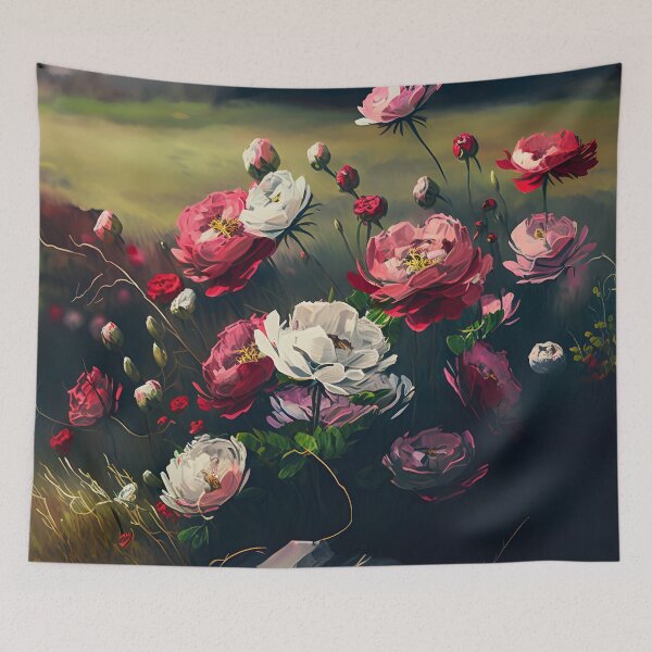 Item preview, Roses on a field designed and sold by Pluplys Galleria.