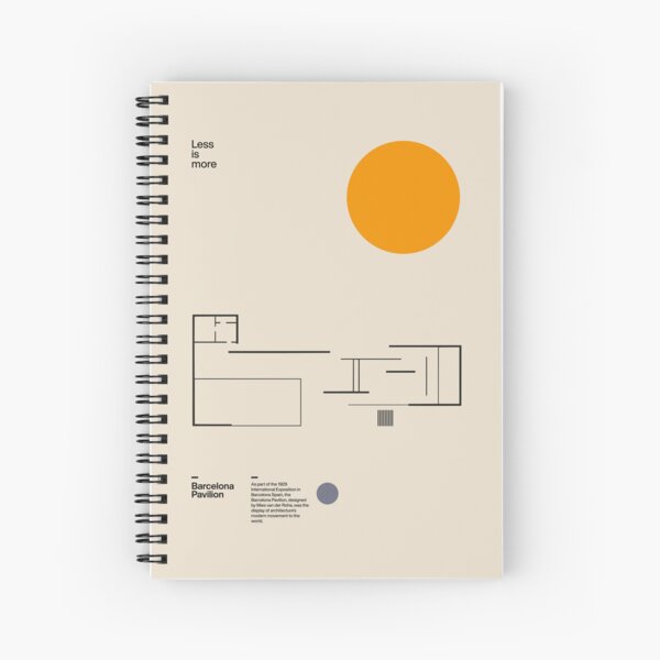Item preview, Minimalist Bauhaus Mies Van der Rohe Barcelona Pavilion Architectural Plan designed and sold by sub88.