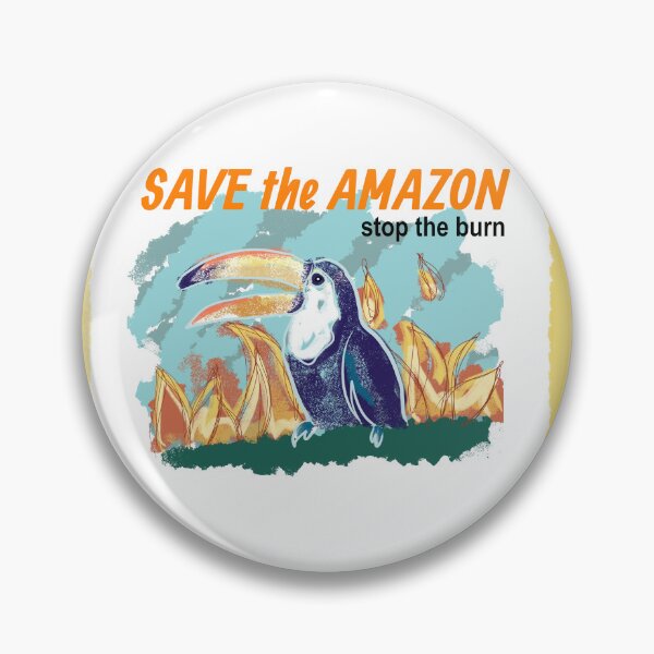 Item preview, Save the Amazon, save the planet, stop deforestation, save the animals designed and sold by Lilly-Rune.