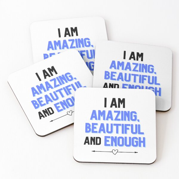 Item preview, I am amazing, beautiful and enough designed and sold by monikute.