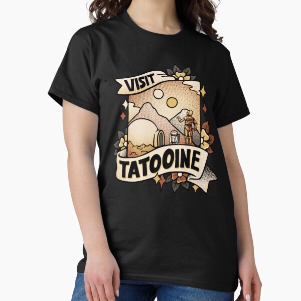Vista previa del artículo con la obra «Visita Tatooine Tattoo Black de Tobe Fonseca», diseñado y vendido por Tobe Fonseca®.