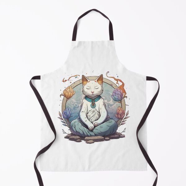 Item preview, Meditation Meow Cat designed and sold by inspireartistry ⭐⭐⭐⭐⭐.