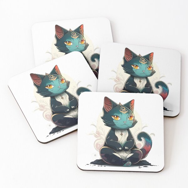 Item preview, Meditating Cat designed and sold by inspireartistry ⭐⭐⭐⭐⭐.