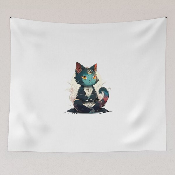 Item preview, Meditating Cat designed and sold by inspireartistry ⭐⭐⭐⭐⭐.