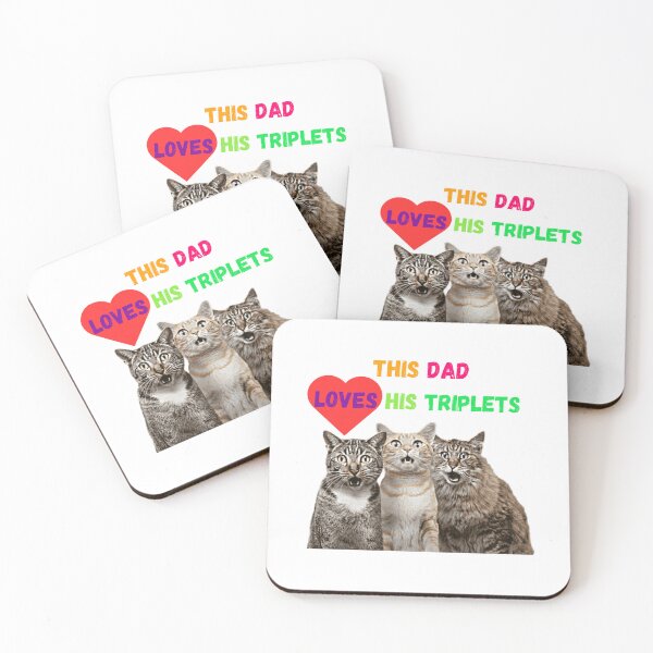Item preview, This Dad Loves His Triplets designed and sold by Delnet ⭐⭐⭐⭐⭐.