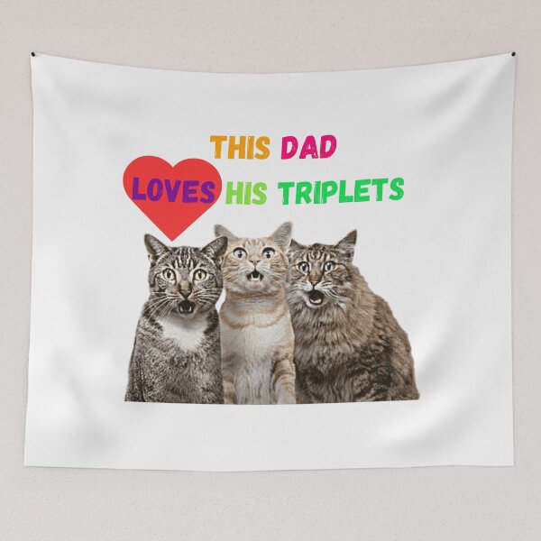 Item preview, This Dad Loves His Triplets designed and sold by Delnet ⭐⭐⭐⭐⭐.