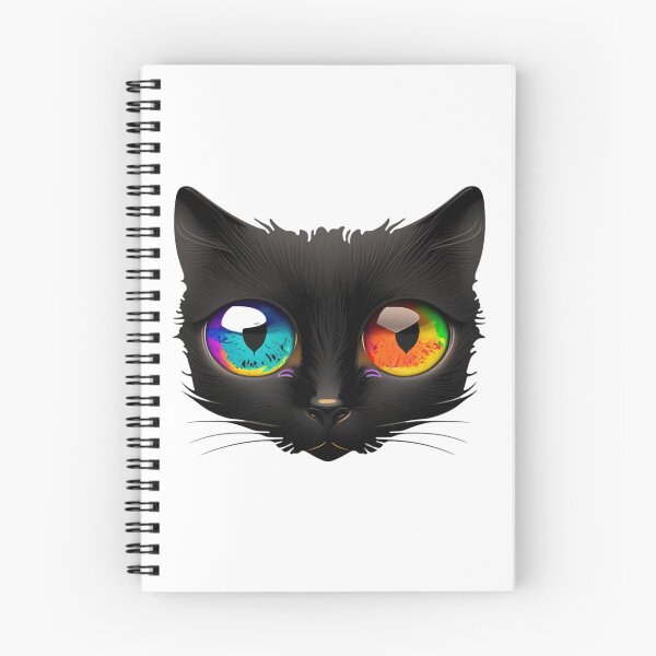 Item preview, Rainbow-Eyed Cat: A Cute Synesthetic Sticker designed and sold by kfir marco.
