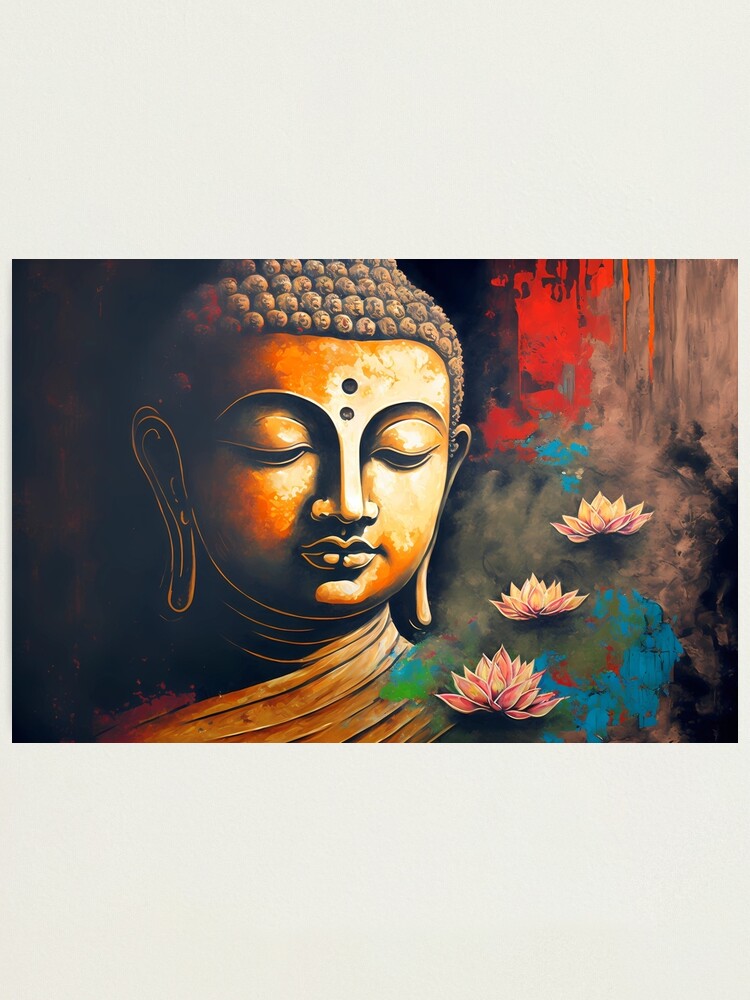 sree buddha mural painting