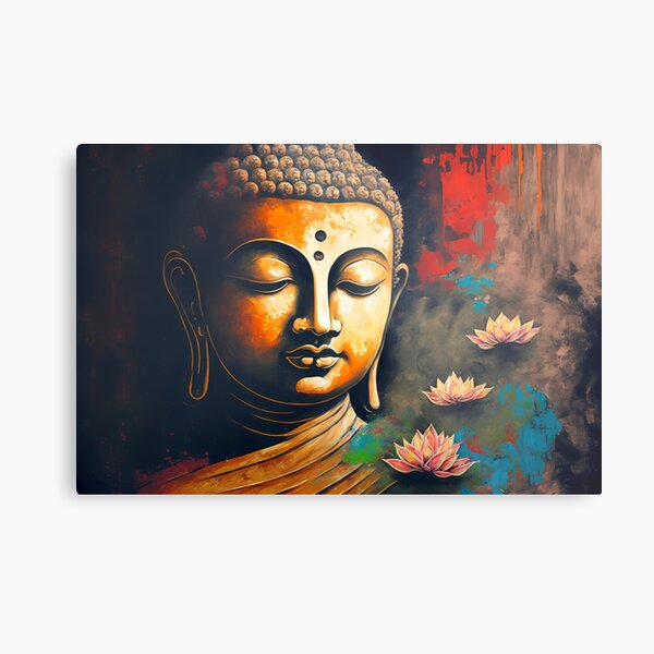 Little Buddha Solid-Faced Canvas Print