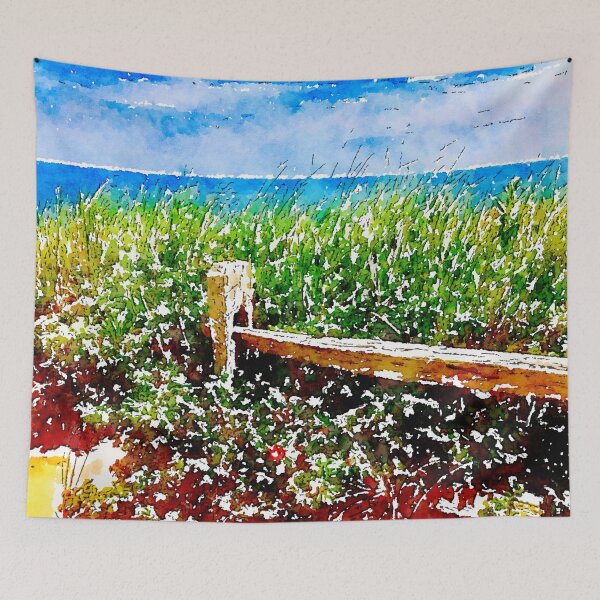 Item preview, Blue sky and beach grass Cape Cod designed and sold by Susan Gallup.