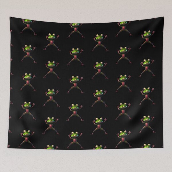 Item preview, Yoga frog warrior pose designed and sold by CottagePop.