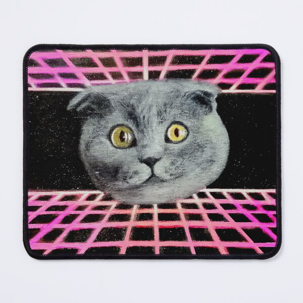 Item preview, Synthwave Cat Painting designed and sold by twistedfret.
