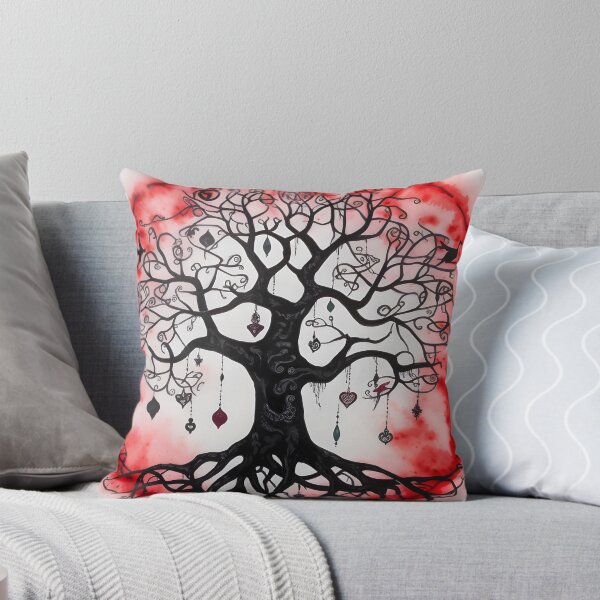 Item preview, Gothic Celtic Pagan Wiccan Tree of Life in Black and Red designed and sold by CGSGraphics.