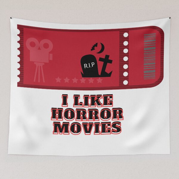 Item preview, I Like horror movies designed and sold by FraditaYasmin.