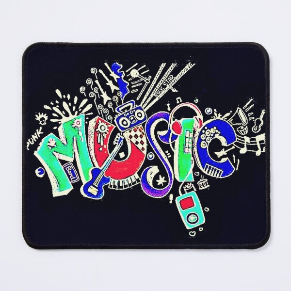 Item preview, Music black , colorful text designed and sold by Vesna7791.