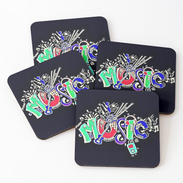 Item preview, Music black , colorful text designed and sold by Vesna7791.